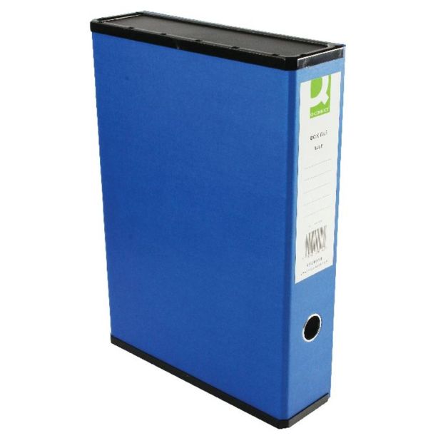 Q Connect Box File, Foolscap, Blue