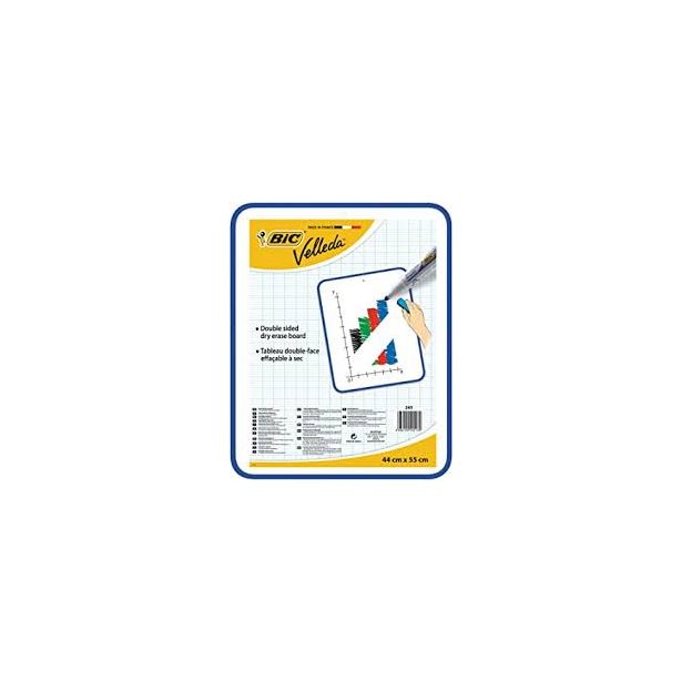 Bic Velleda Drywipe Whiteboard, 440mm x 550mm