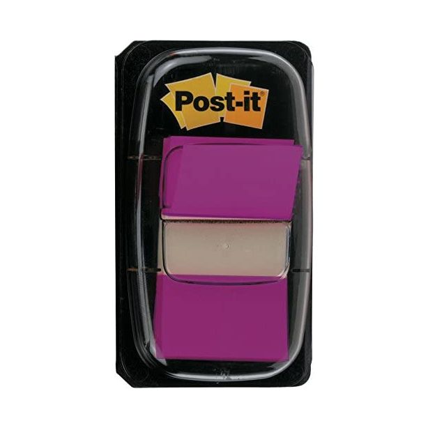 Post-It Standard Index Flags. Single Pack. 25mm. Purple