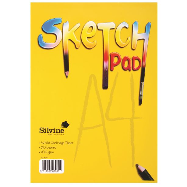 Silvine A4 Sketch Pad 404