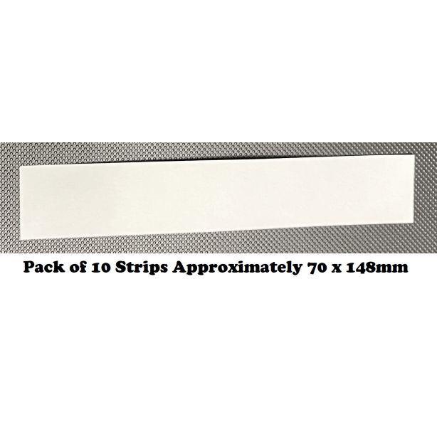 Blotting Paper White 315gsm Strips Size 70 x 148mm Pack of 10 sheets, for Home, Office, Arts & Crafts