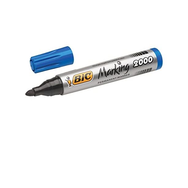 BiC Marking 2000 Permanent Bullet Tip Marker Pen 1.7mm, Blue