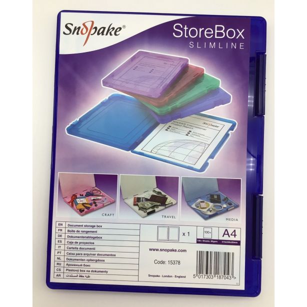 Snopake StoreBox A4 Electra  Blue