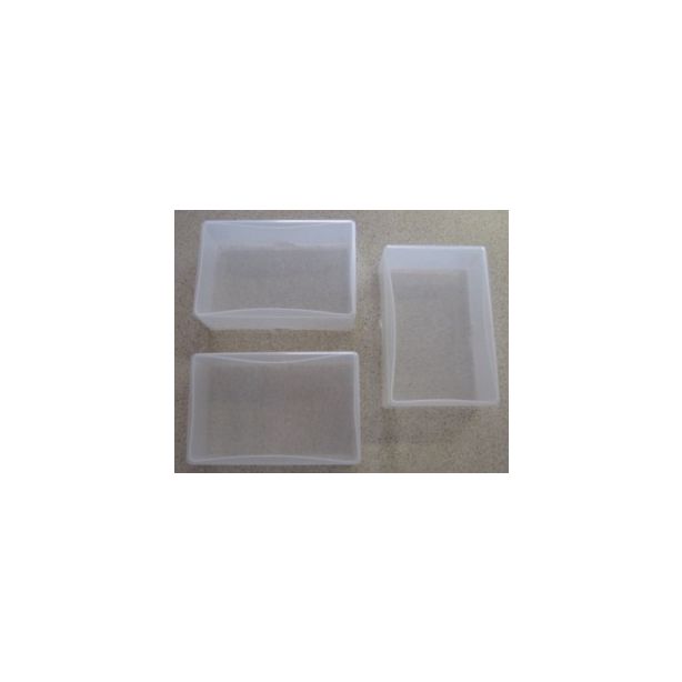 Clear Plastic Business Card Storage Box, (95 x 60 x 35mm)