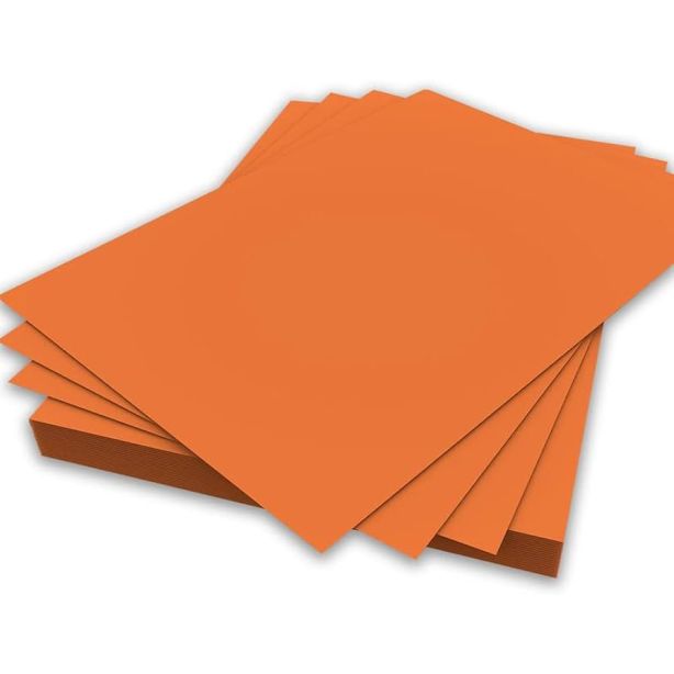 R G Sun A4 80gsm Paper Dark Orange Pack of 500 sheets