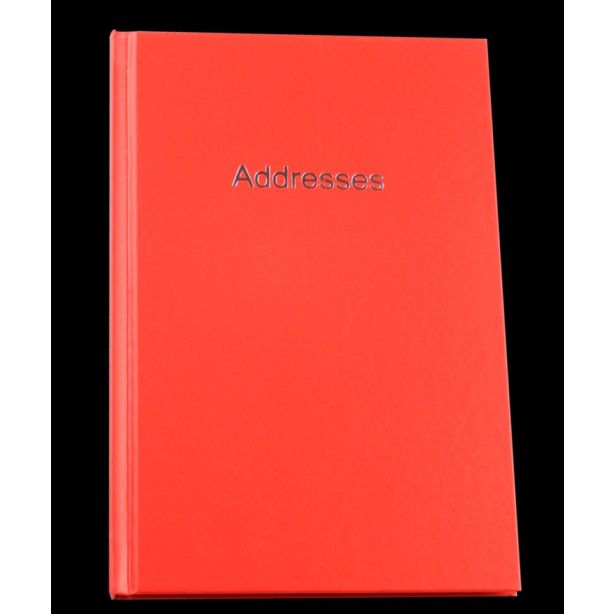 Esposti Large Address Book 130mm x 196mm Red