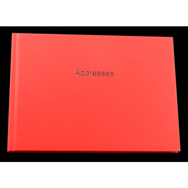 Esposti Landscape Address Book 212mm x 156mm Red