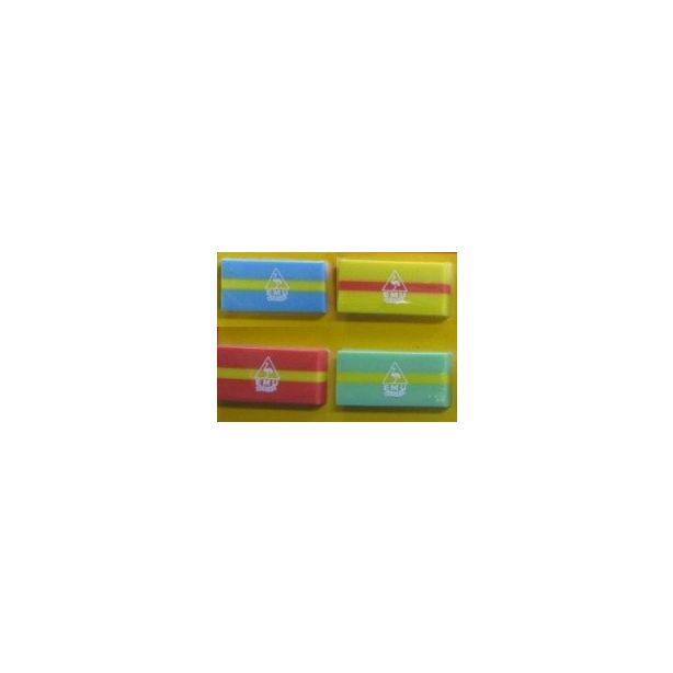 Emu Series Pencil Eraser, 60 x 30mm, Yellow