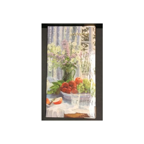 Address Book, 154mm by 82mm, Flowers & Fruits Picture Cover