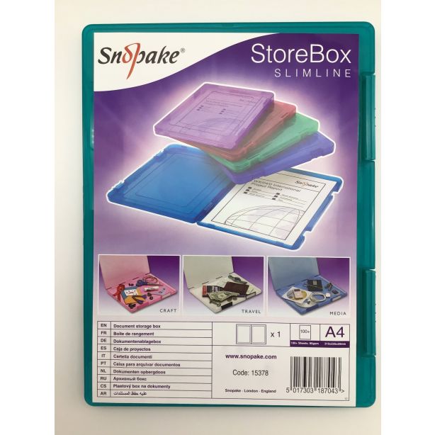 Snopake StoreBox A4 Electra Green