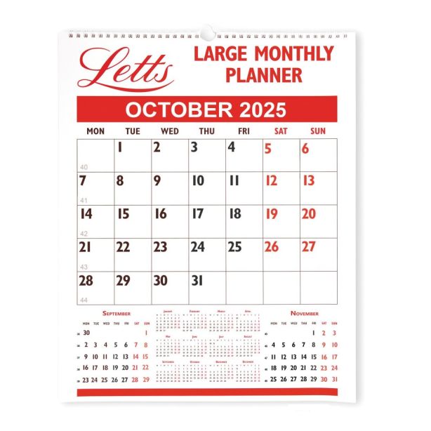 Letts Large Monthly Planner 2025