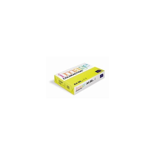 Chromika By Coloraction A4 Paper 80gsm Ibiza (Neon Yellow) Pack of 50