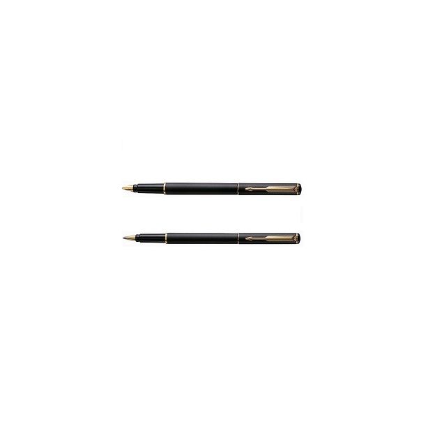 Parker Rialto Fountain Pen and Ball Pen Gift Set with Gold Trim