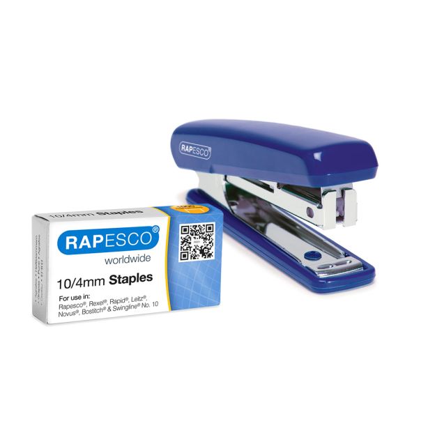 Rapesco Pocket Stapler, Blue including 1,000 staples