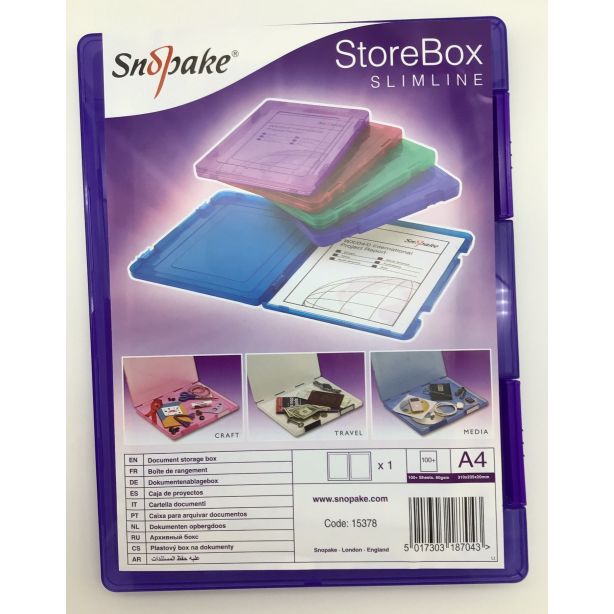 Snopake StoreBox A4 Electra Purple