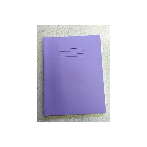 Rhino 9 x 7 inch Maths Exercise Book, 10mm Squares, Lilac