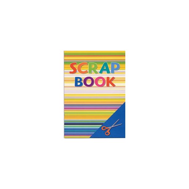 A3 Scrap Book, 32 Pages Bright Coloured Paper