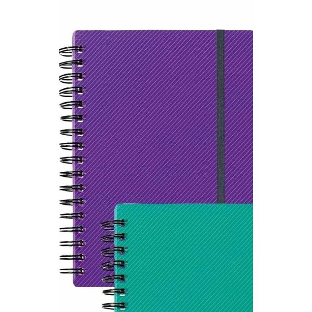 Snopake A4 NoteGuard Hardback Notebook, Purple