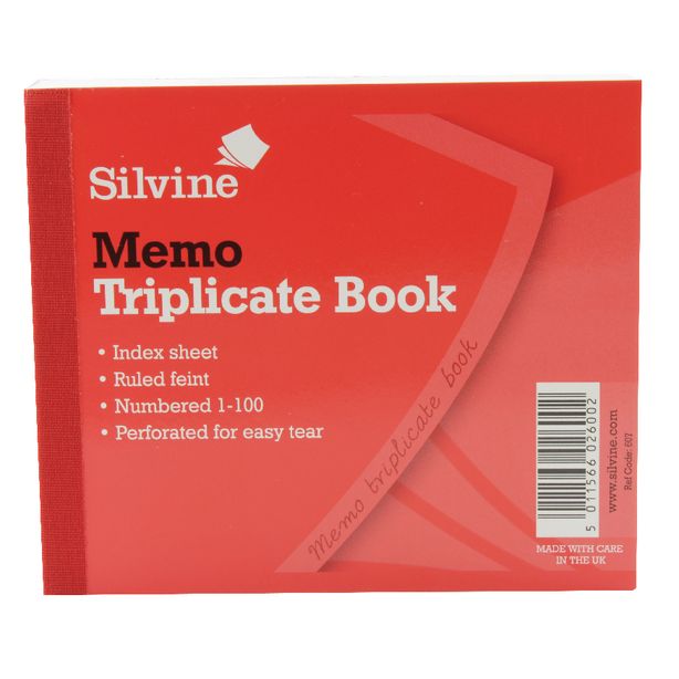 Silvine Triplicate Books