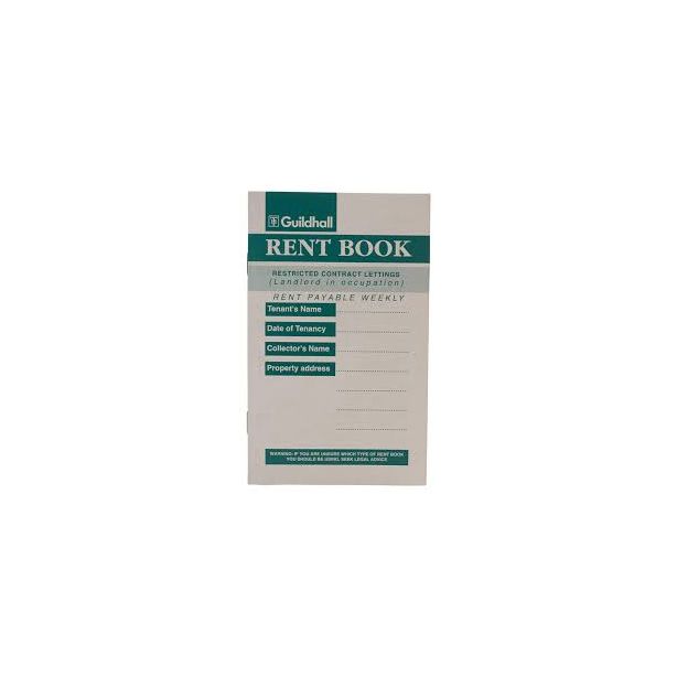 Guildhall Rent Book, Restricted Contract Letting, Pack of 10