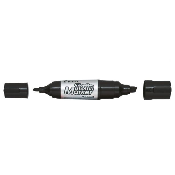 Pilot Twin Marker Jumbo Marker Pen Broad / Extra Broad Tip Black 