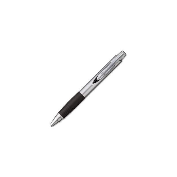 Uni-Ball Jetstream SXN310 Silver/Black Retractable Rollerball, Black Ink, Each