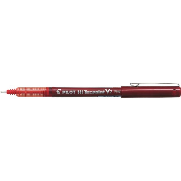 Pilot V7 Hi-Tecpoint 0.7 Fine Red