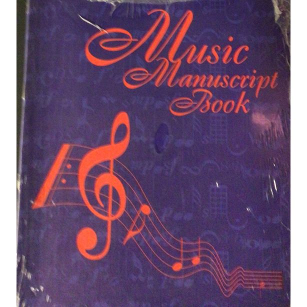 Victor Music Manuscript Book MM4, 12 Stave. 297 x 234mm, Pack of 6