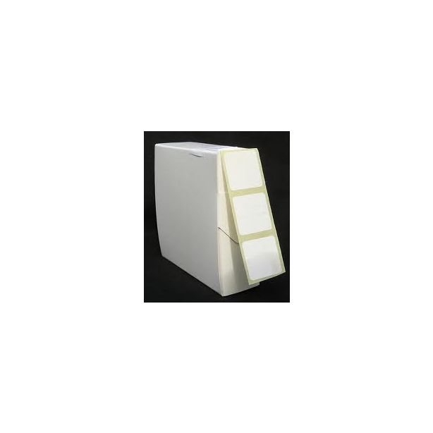 White Labels in Dispenser 50mm x 38mm Pack of 1000