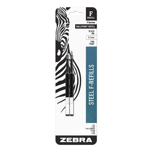 Zebra Expandz FineBall Point Pen Refill, Black