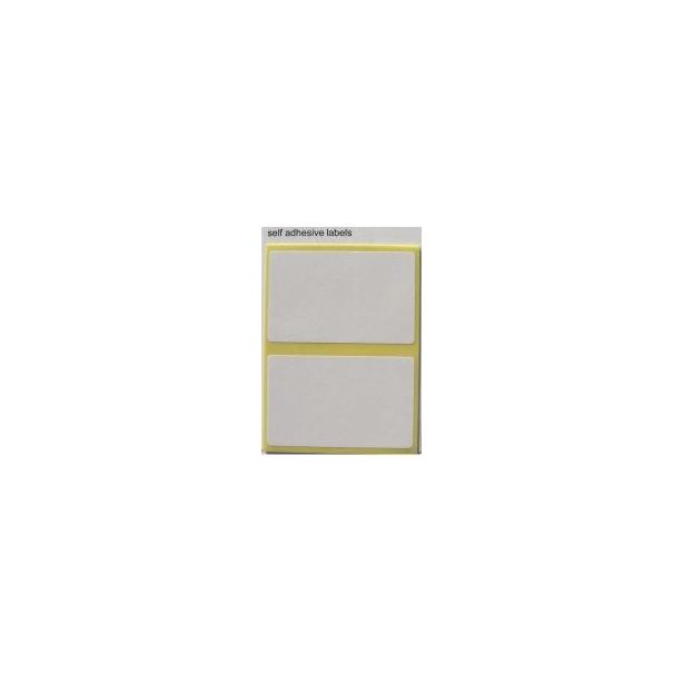 Zip Labels. 50 x 80mm. White. Pack of 14 Labels