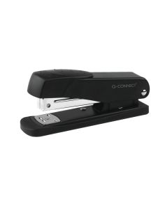 Q Connect Metal Stapler Half Strip Black 