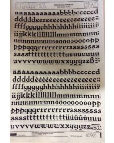 Letraset Letragraphica 1925 60pt. Primitive 13.3mm