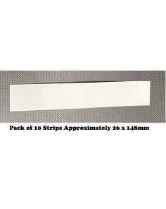 Blotting Paper White 315gsm Strips Size 26 x 148mm Pack of 10 sheets, for Home, Office, Arts & Crafts