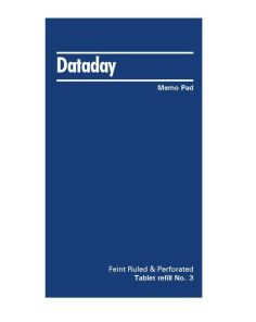 Dataday Memo Pad Refill No 3 (130x75mm)