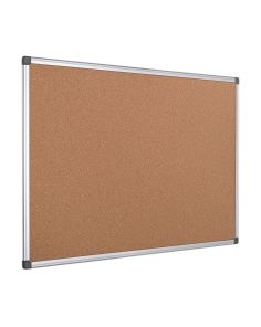 Bi-Office Aluminium Frame Cork Notice Board 900x600mm