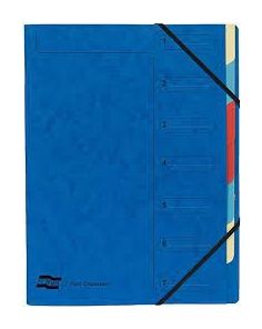 Europa Elasticated 7 Part Organiser Blue 