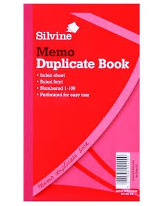 Silvine Duplicate Book 210x127mm (8.25x5'') Memo 601