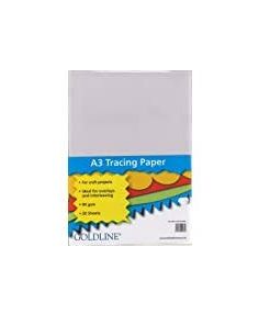 Goldline Tracing Paper, A3, Pack of 20 Sheets