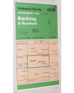 Ordnance Survey Barking & Romford Pathfinder 1160