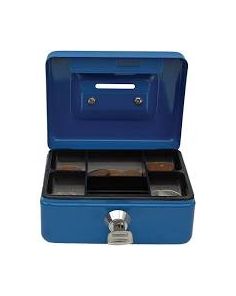 Cash Box, 6 inch, 150 x 120 x 70mm, Blue