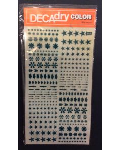 Decadry Super Transfers No653, Stars, Arrows & Asterisks, Green