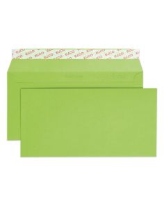 Elco Bright Green Envelopes, DL (229 x 114mm),  Peel & Seal, Pack of 25