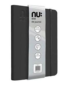 Nu: Elite Plain Journal, Black A4, 120gsm Cream Paper