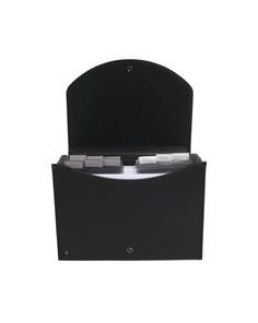 Exacase Expanding Multi-Part File 13-Compartments Black