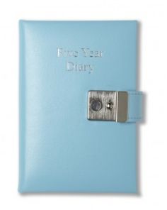 Tuscana Grain Leather Five Year Diary with Lock and Key