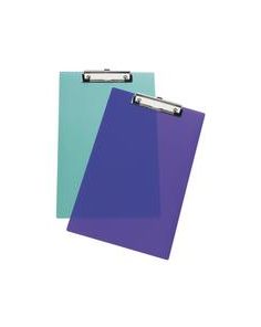 Rapesco A4/Foolscap Frosted Transparent Clipboard. Pack of 10 assorted colours