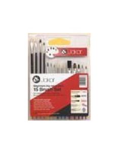 Jakar Big Value Brush Set, 15 Piece, Assorted