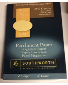 Southworth A4 Parchment Paper, 80 sheets, Gold 