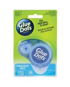 Permanent Glue Dots in Dispenser - 200 Dots